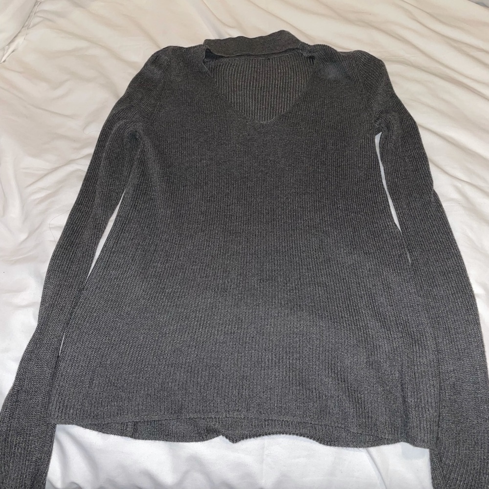 Gray sweater